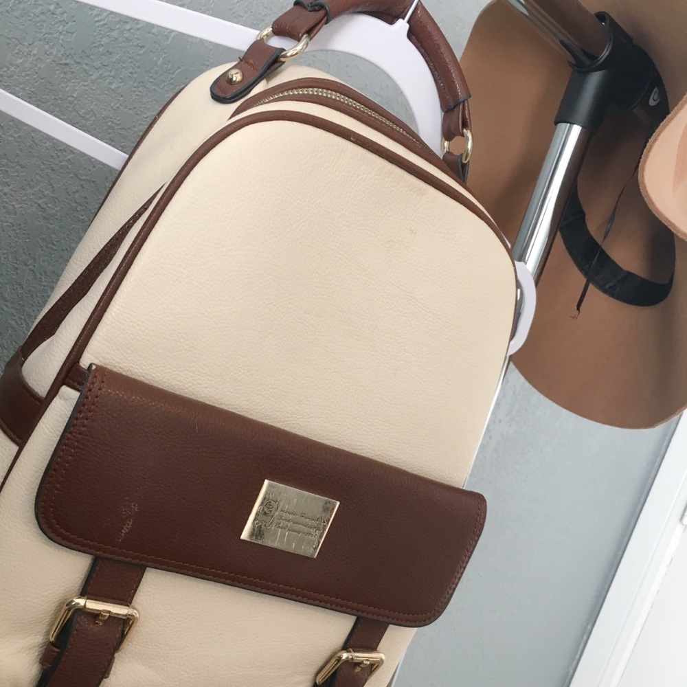 Leather backpack